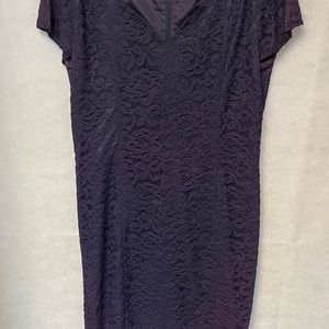 Navy blue short lace dress super cute size 10